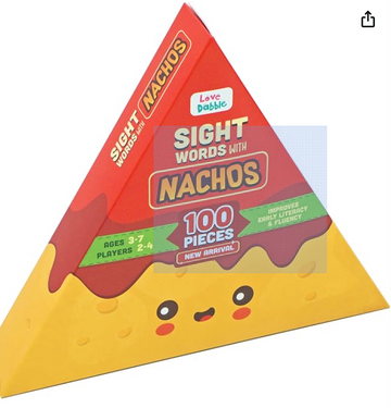 Alphabet Board Games for Kids | Sight Words with Nachos - LoveDabble | Letters Board Games for Kids and Adult | Birthday Gifts for Kids and Adult | Family Night Board Games